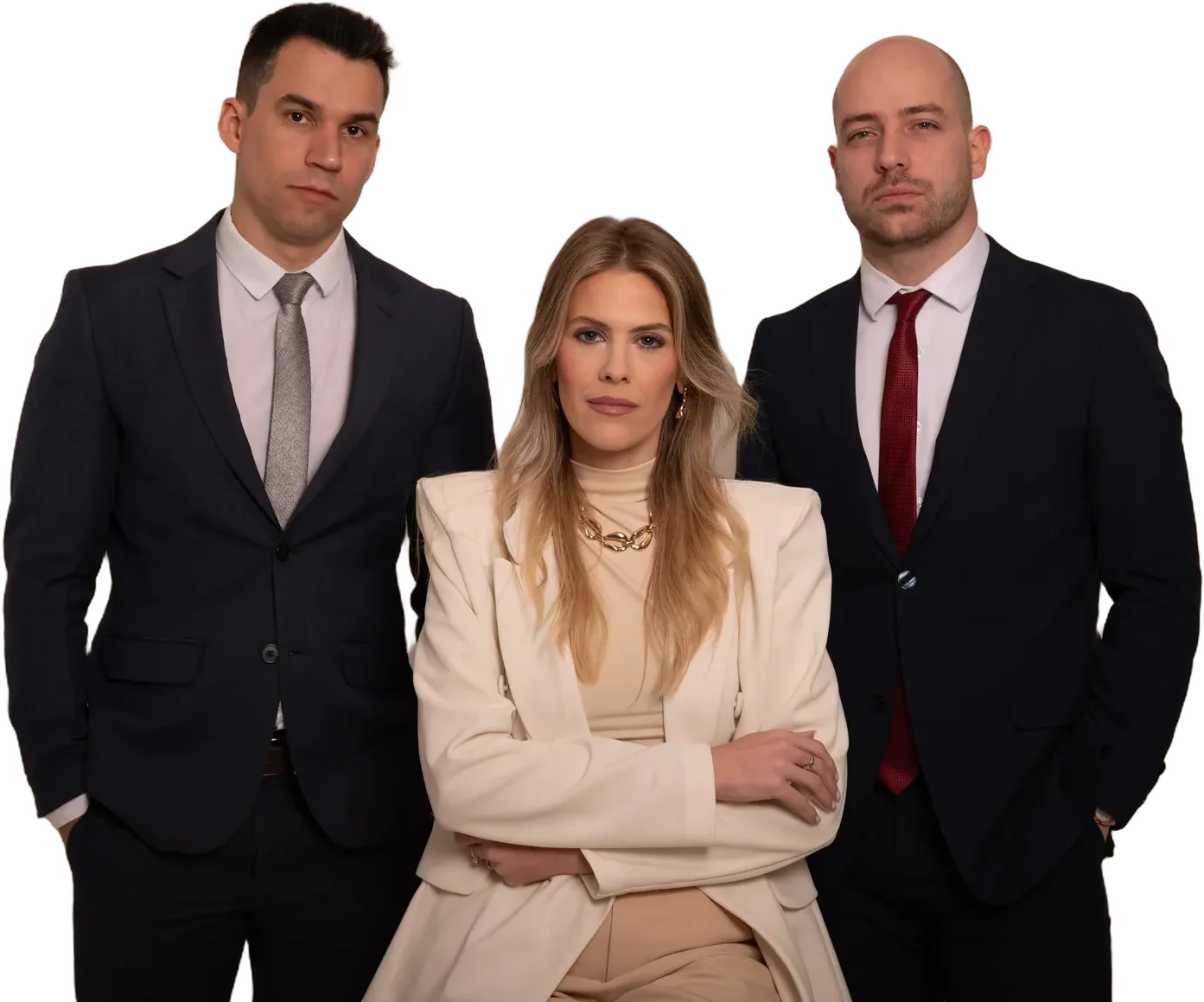 Irla Zwirtes, Jônatas Neves e Pedro de Souza Azevedo, sócios da ZNS Advogados